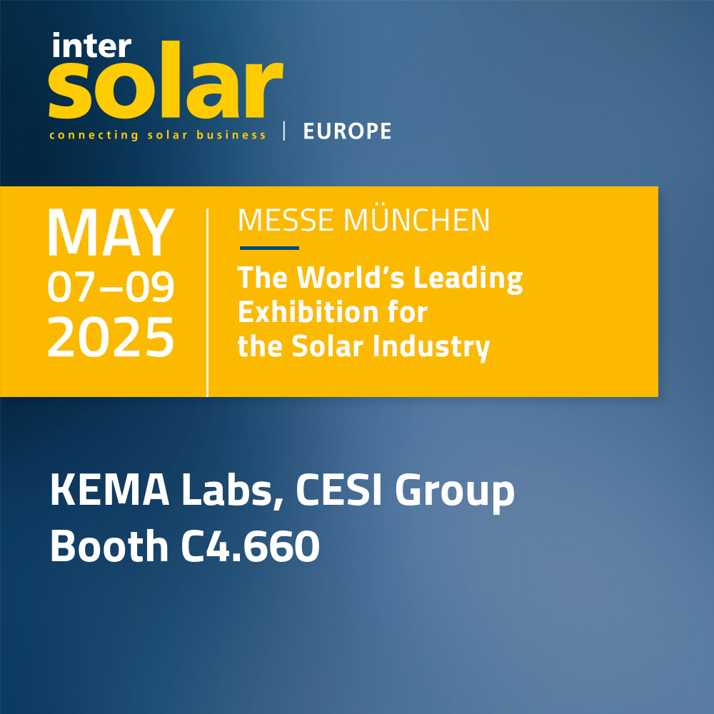 KEMA Labs to participate in Intersolar Europe 2025