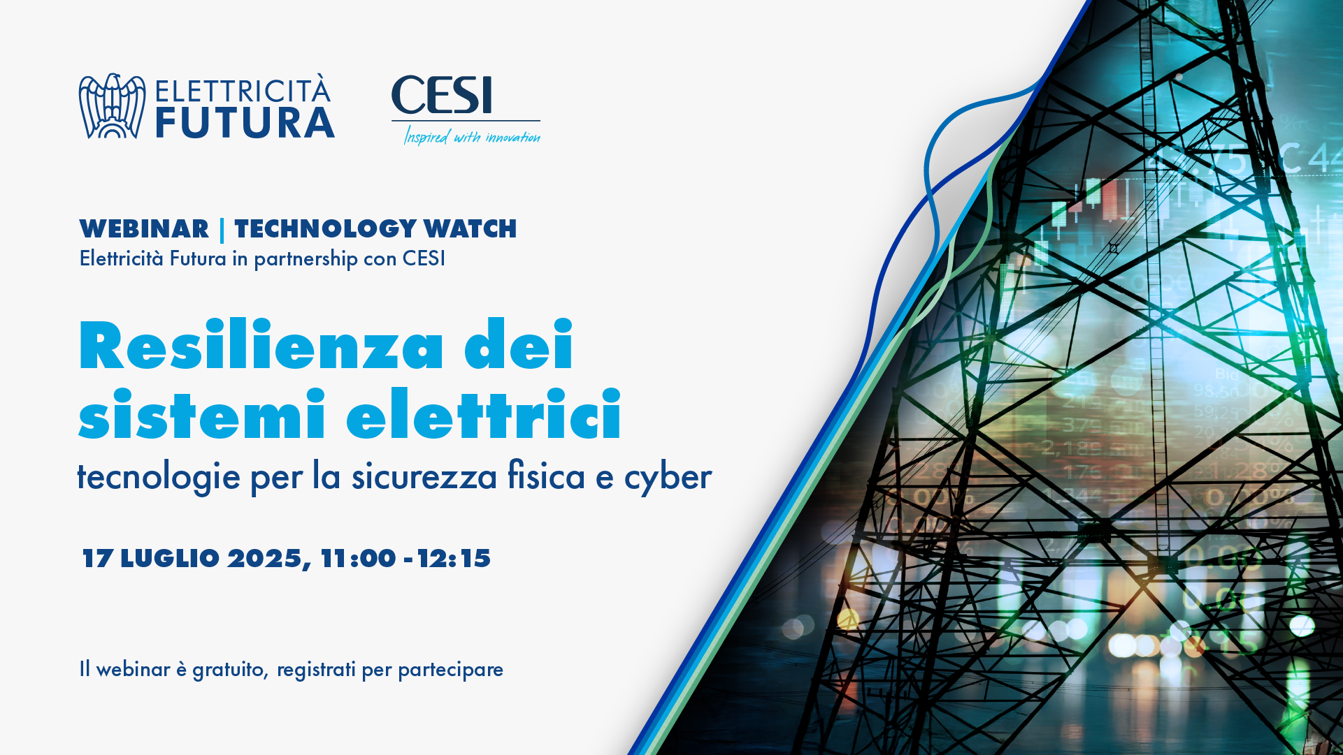 Nuovo webinar CESI ed EF – Proteggere le reti, integrare le rinnovabili